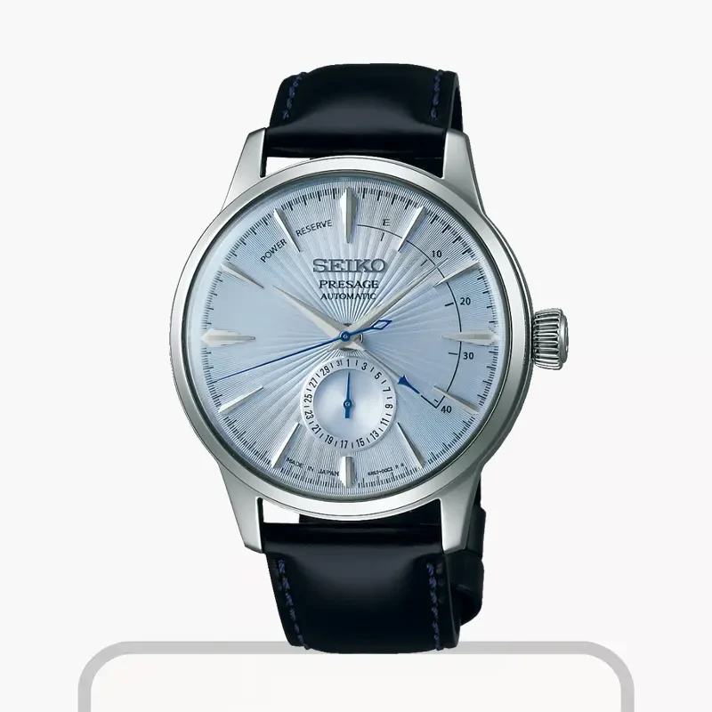 Seiko Presage Corporation Cocktail Time 'Skydiving' Ice Blue Men's Watch | SSA343J1